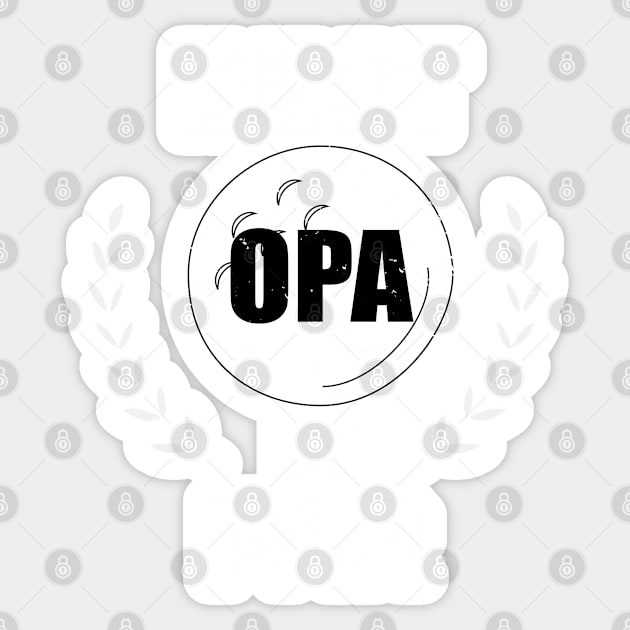 Best Opa By Par Design - Golfing Grandpa Gift - Funny Golfing Design - Golfer Design - Father's Day Gift Sticker by WassilArt